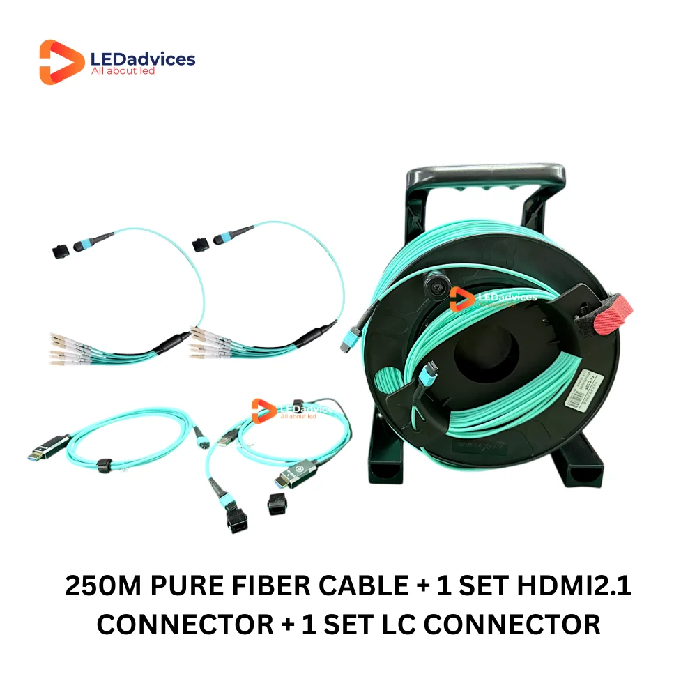 Бронированный оптоволоконный кабель два в одном 8K HDMI 2.1 LC-LC 250 м MPO чистая