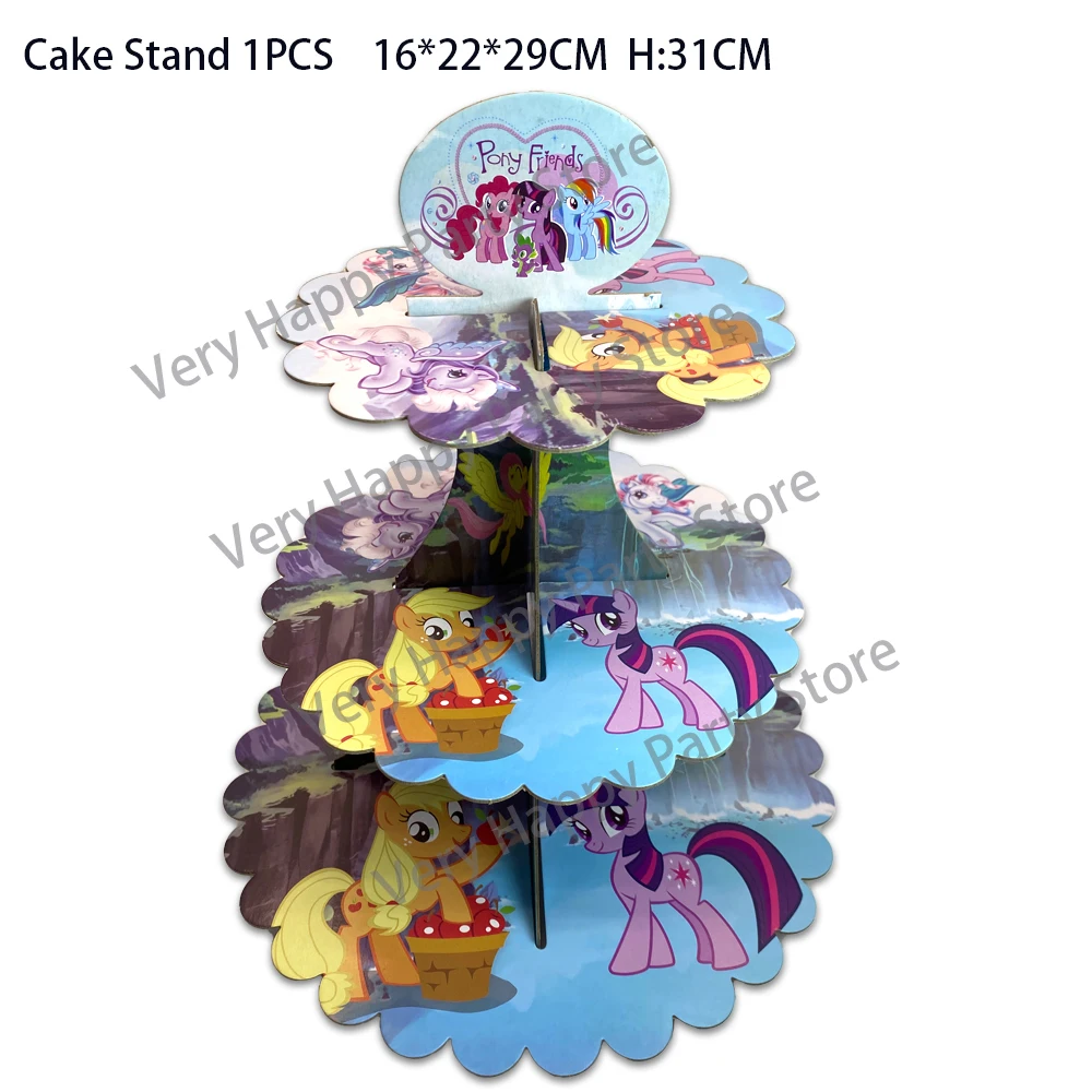 1 компл./лот подставка для торта на день рождения Маленький пони 3-х уровневый