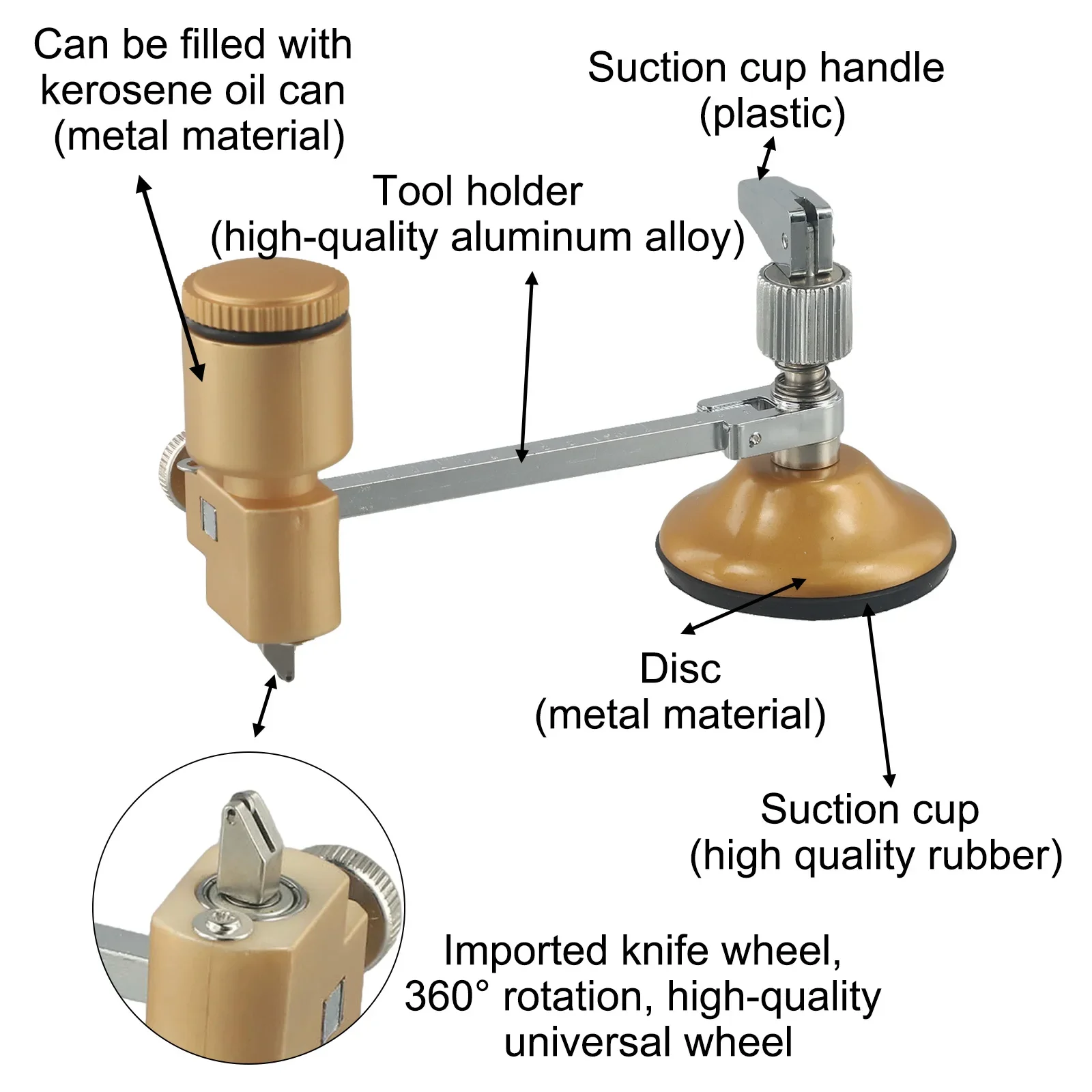 Для кондиционера стеклорез присоска круглый для резки стекла ремесло резка