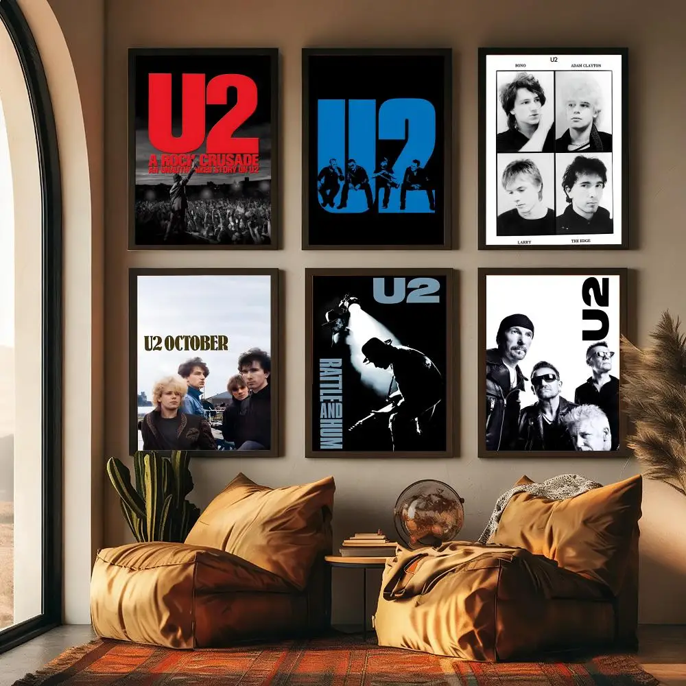 Фото Lrish рок-гурт U2 постер холст HD постер настенное искусство интерьер прихожая украшение дома праздничные подарки №2