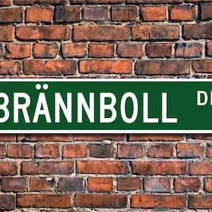 Металлическая табличка Brannboll 40x10 см