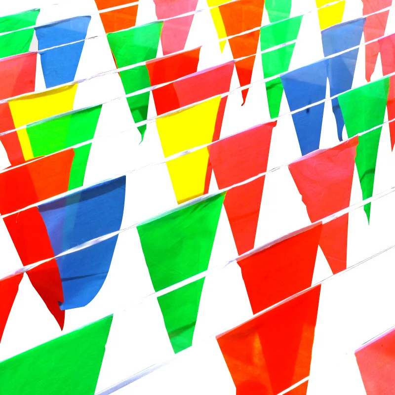 

10 м/упак. красочные баннерные тканевые треугольные подвесные флажки для свадьбы, дня рождения, детского душа, уличные украшения для вечеринки, принадлежности