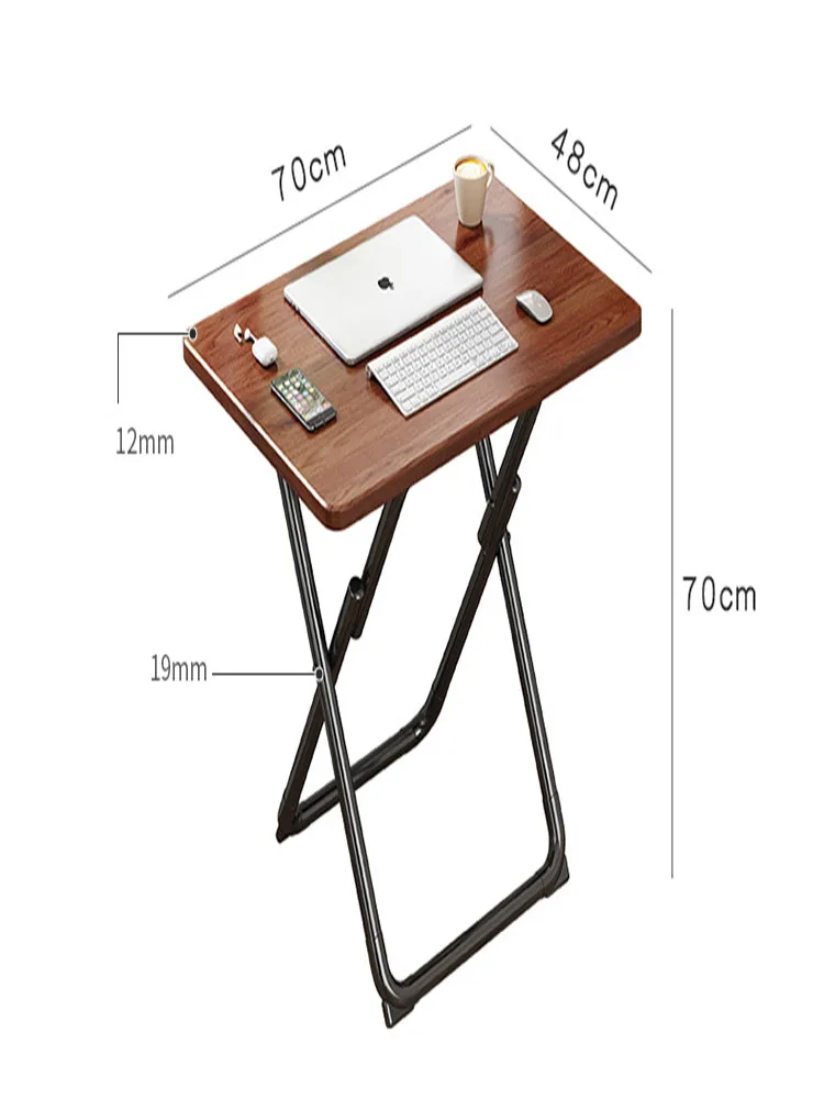 

Foldable Computer Desk Multifunctional Rectangular Desk Table with X Structure Support Desk for Home