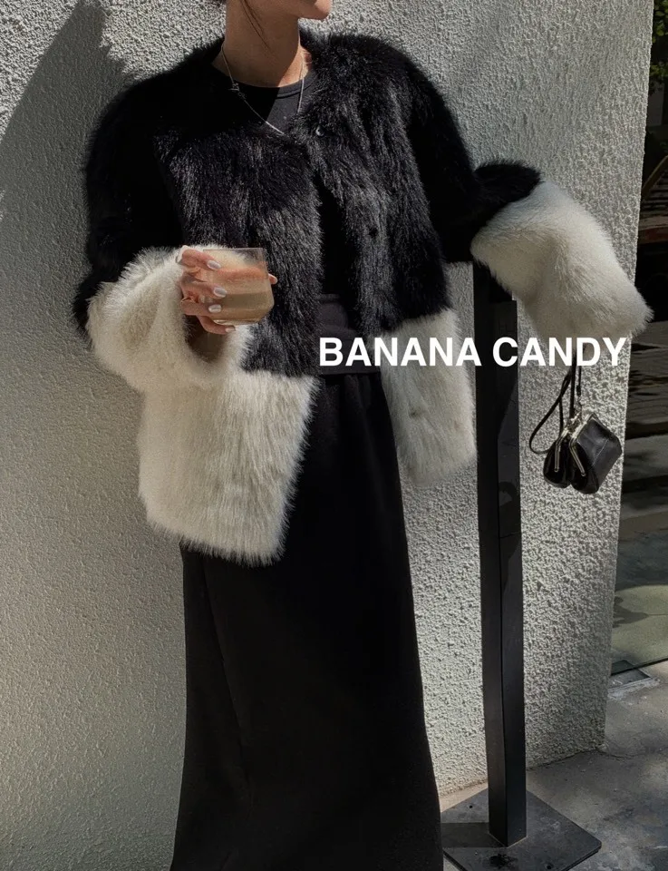 Environmental protection fur Mao Mao autumn and winter coat girl