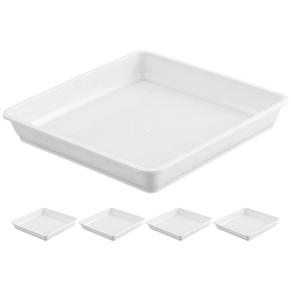 

5 Pcs Plastic Torus Plant Drainage Tray Round Planter Saucers Chassis Plants Water Plate