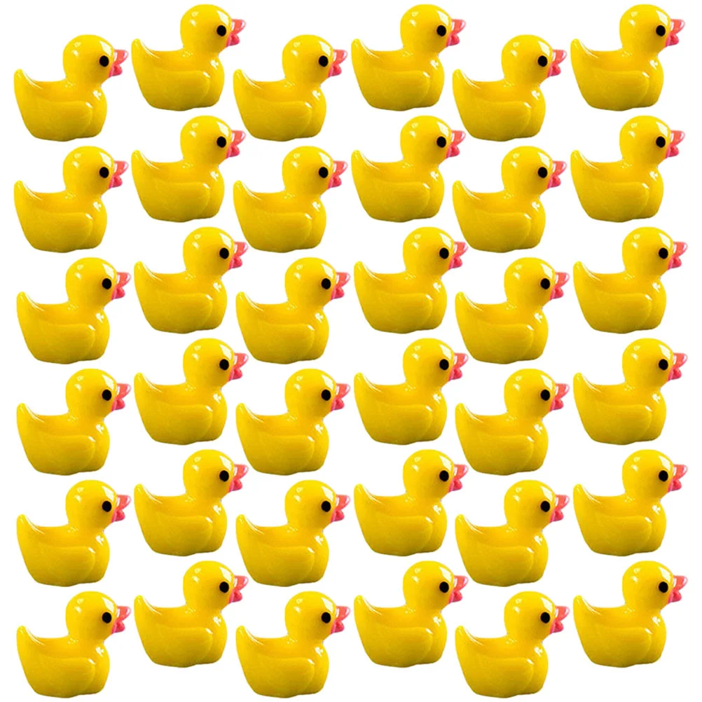 

150pcs Mini Duck Figurines Miniature Resin Animal Figurine Micro Landscape Bonsai Decorations