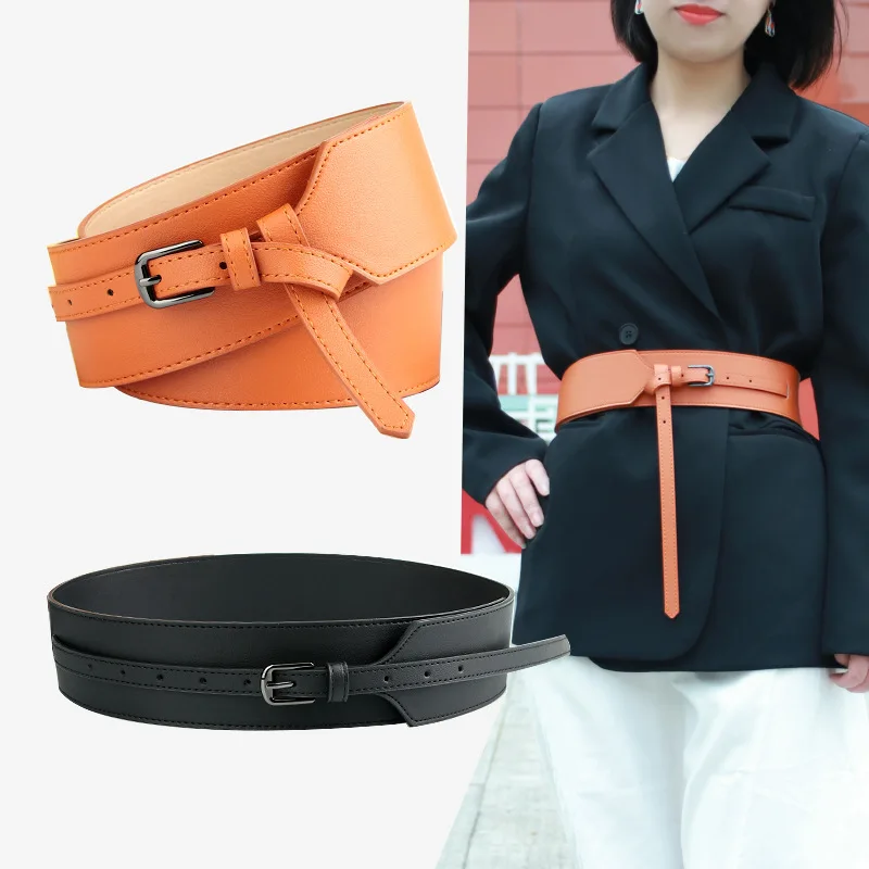 Wide Belt Female Waist Seal Fashionable and Versatile Suit Decoration with Dresses and Coats Waist Collection Female Waist Belts