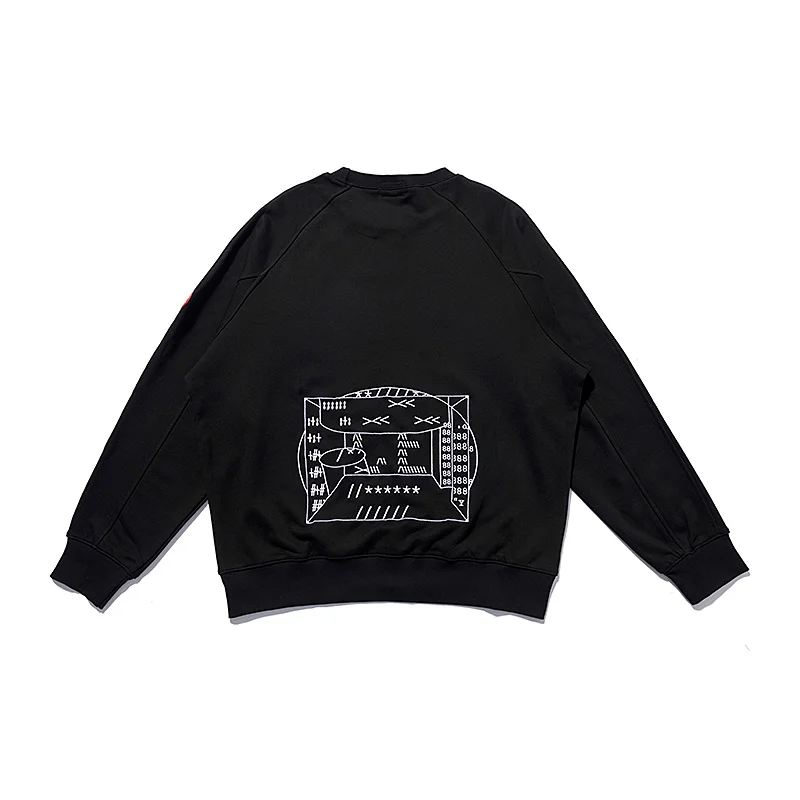 

22SS Classic Geometric Pattern Print Cavempt Hoodie Men Women EU Size 100% Cotton Cavempt Sweatshirt Streetwear Winter Harajuku