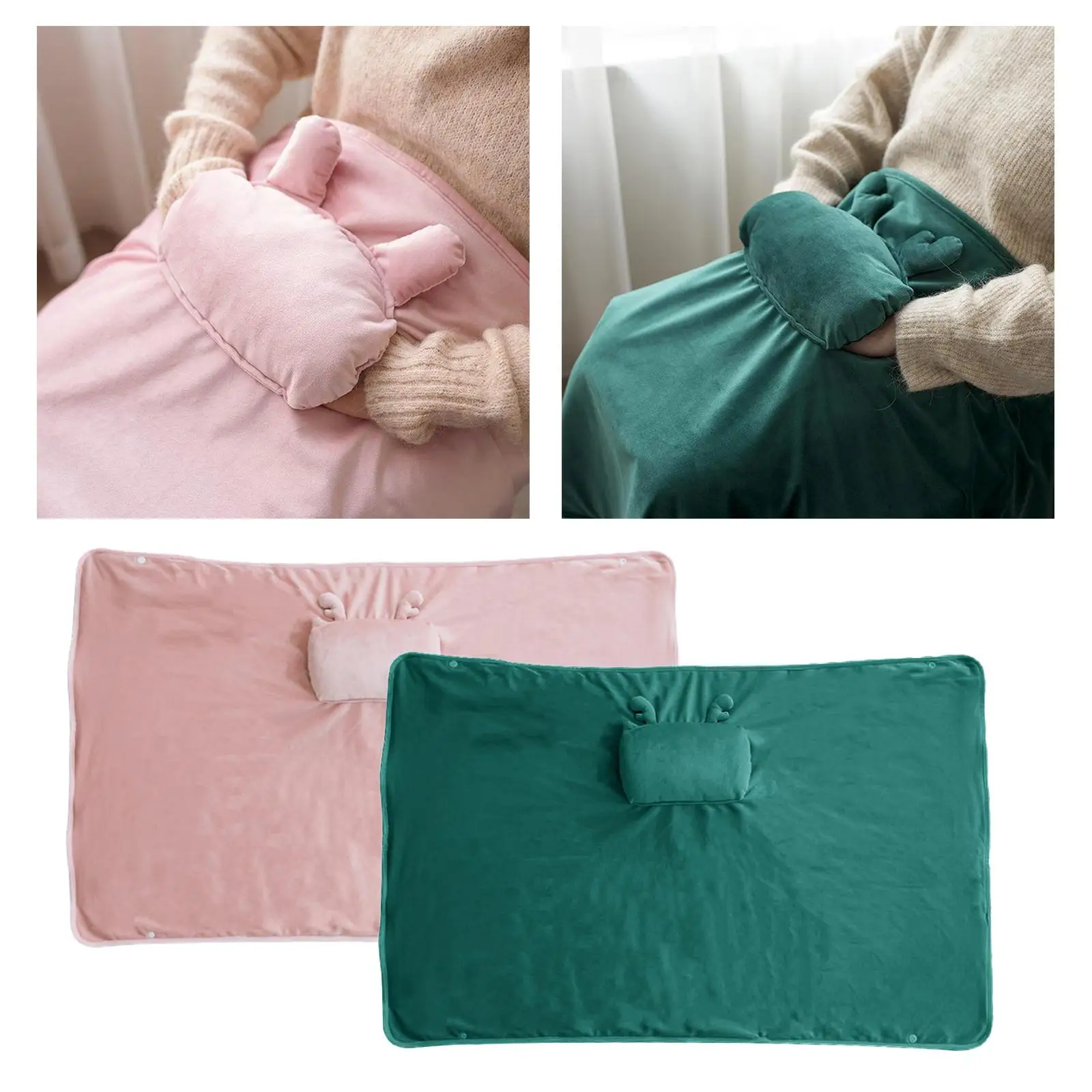 

Office Household Travel USB Heated Warm Blanket Shawl Washable