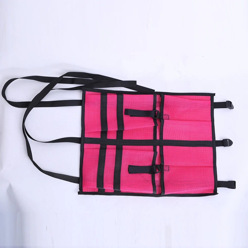 

Nylon Mesh Kayak Storage Bag 17.3 * 13.8 In Canoe Seat Kayak Accessories Adjustable Buckle Strap Storage Tool