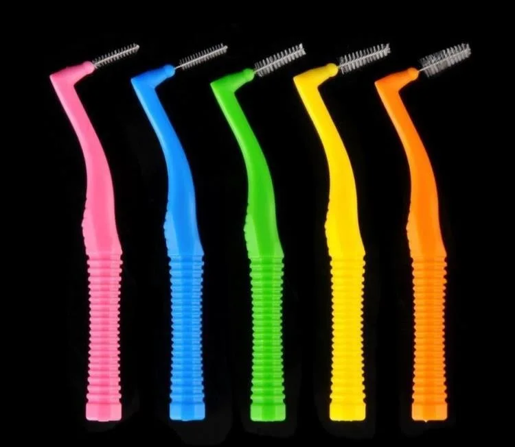 

2022 Interdental brushes L-shaped interdental brushes Interdental brushes 7-shaped orthodontic toothbrushes 20 interdental