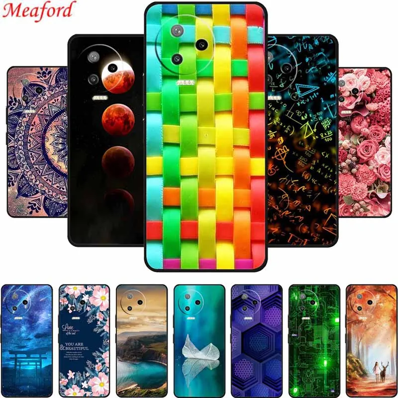 Чехол для Infinix Note 12 Pro 4G черный мягкий силиконовый чехол 2023 телефона Note12 - купить по