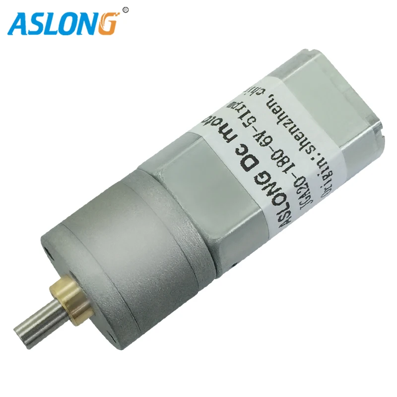 Редуктор с большим крутящим моментом 12 В постоянного тока 20 мм от 24 до 480 об./мин. -