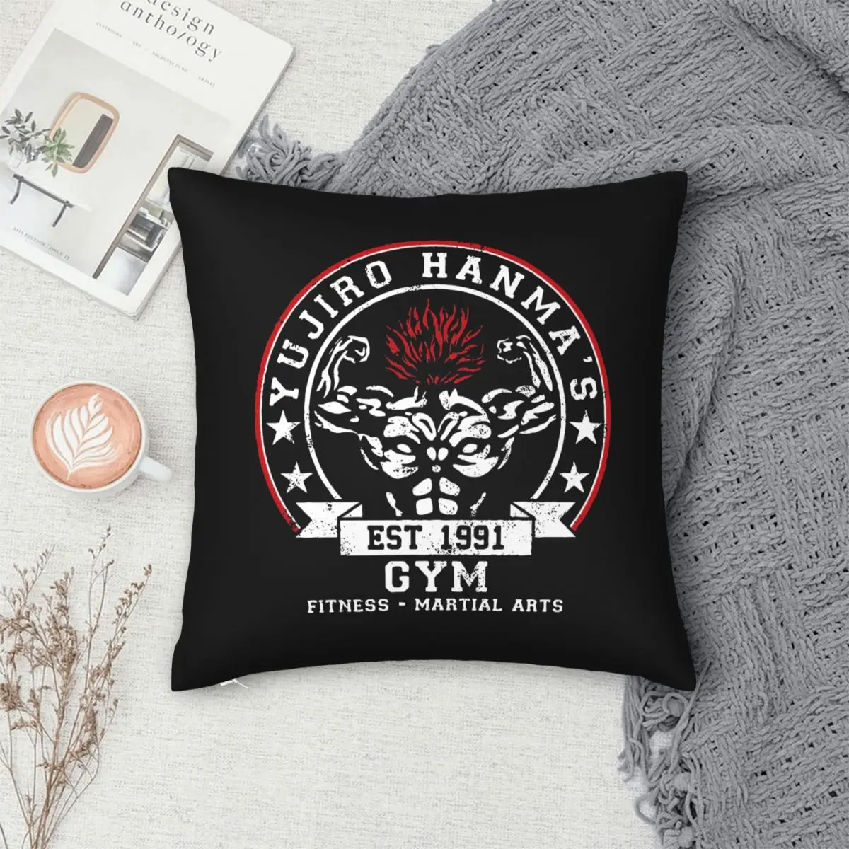 

Baki Yujiro Hanma Pillowcase Printing Polyester Cushion Cover Decoration Anime Throw Pillow Case Cover Home Drop Shipping 18"