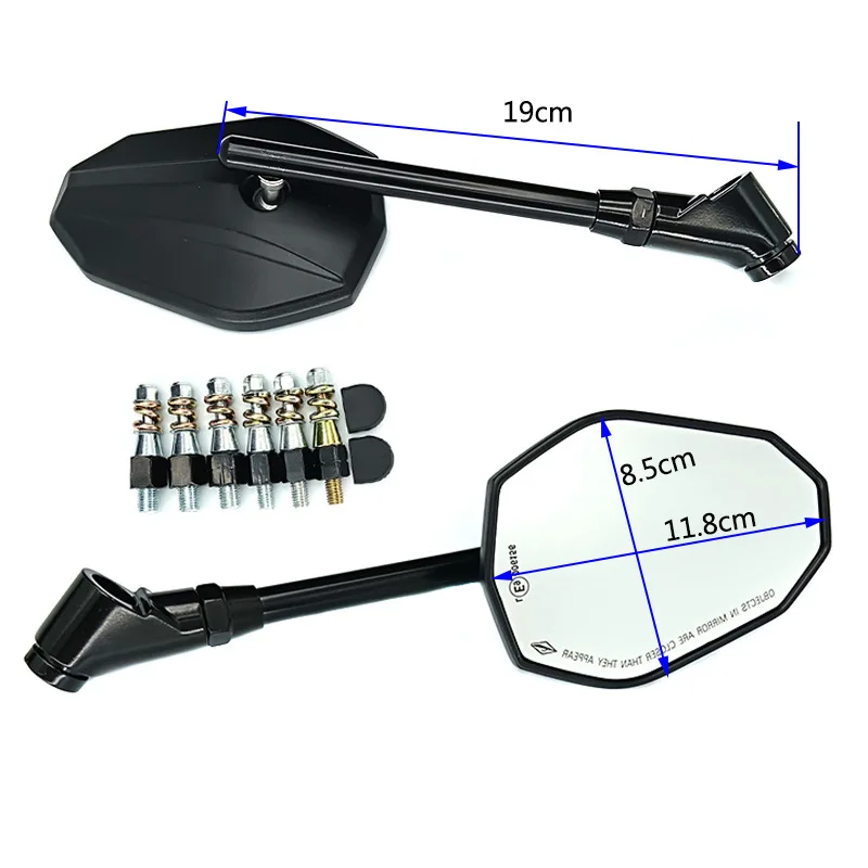 Универсальное мотоциклетное зеркало заднего вида 8 мм 10 из алюминиевого сплава