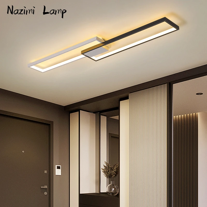 

2023 Modern LED Ceiling Lamp Strip Minimalist Meeting Living Room Lights Aisle Corridor Lighting Office Bedroom Room Decor