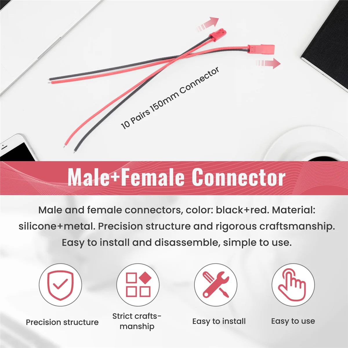 10 пар 150 мм разъем JST кабельная линия папа + гнездо для RC BEC Lipo батареи