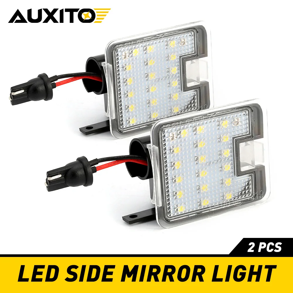 

AUXITO 2Pcs Canbus Led Under Side Mirror Puddle Light 12V for Ford Kuga C-Max 2 Focus 3 Mondeo 4 Escape Car Lamp 6000K White