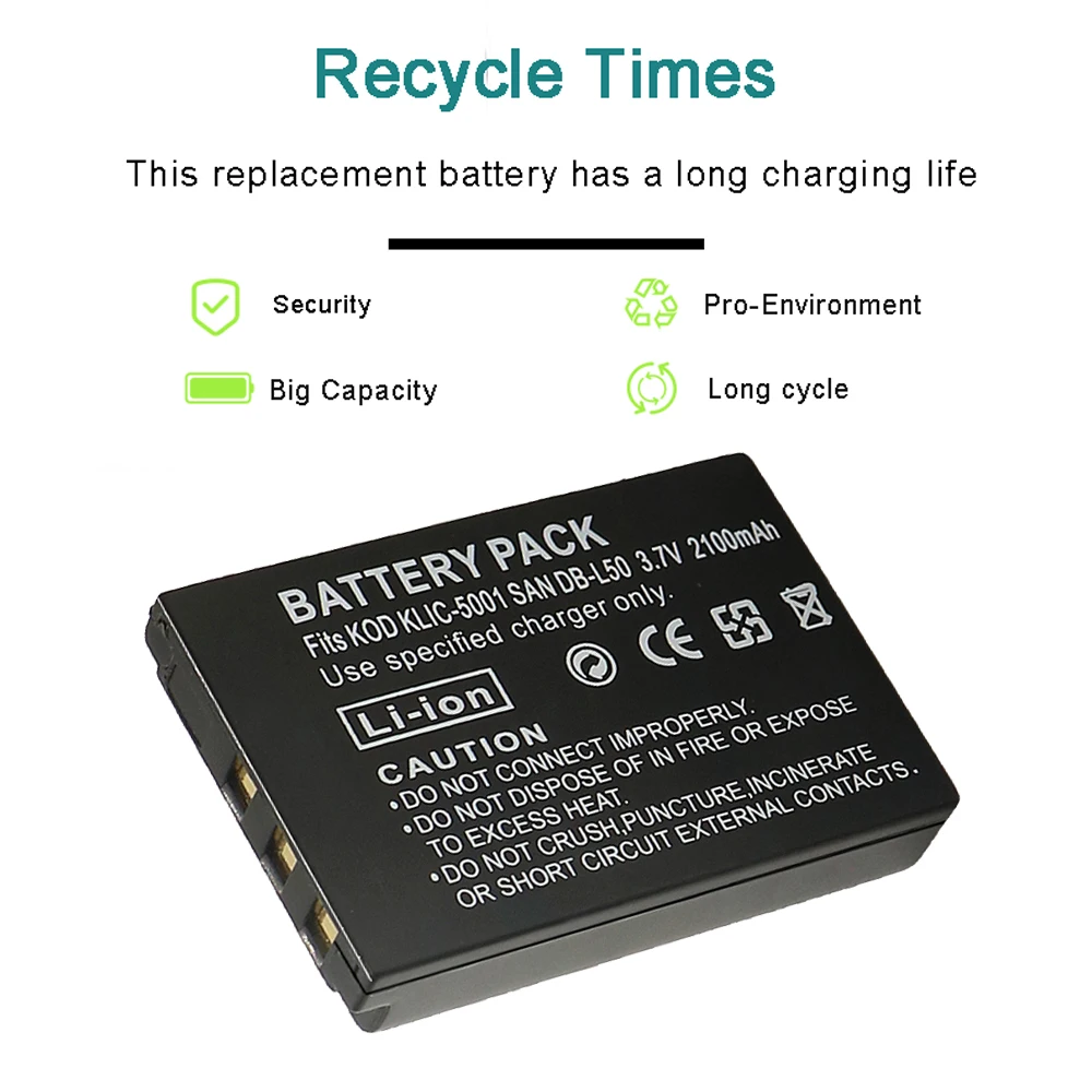 Аккумулятор для камеры BMAD DB-L50 2100 мАч