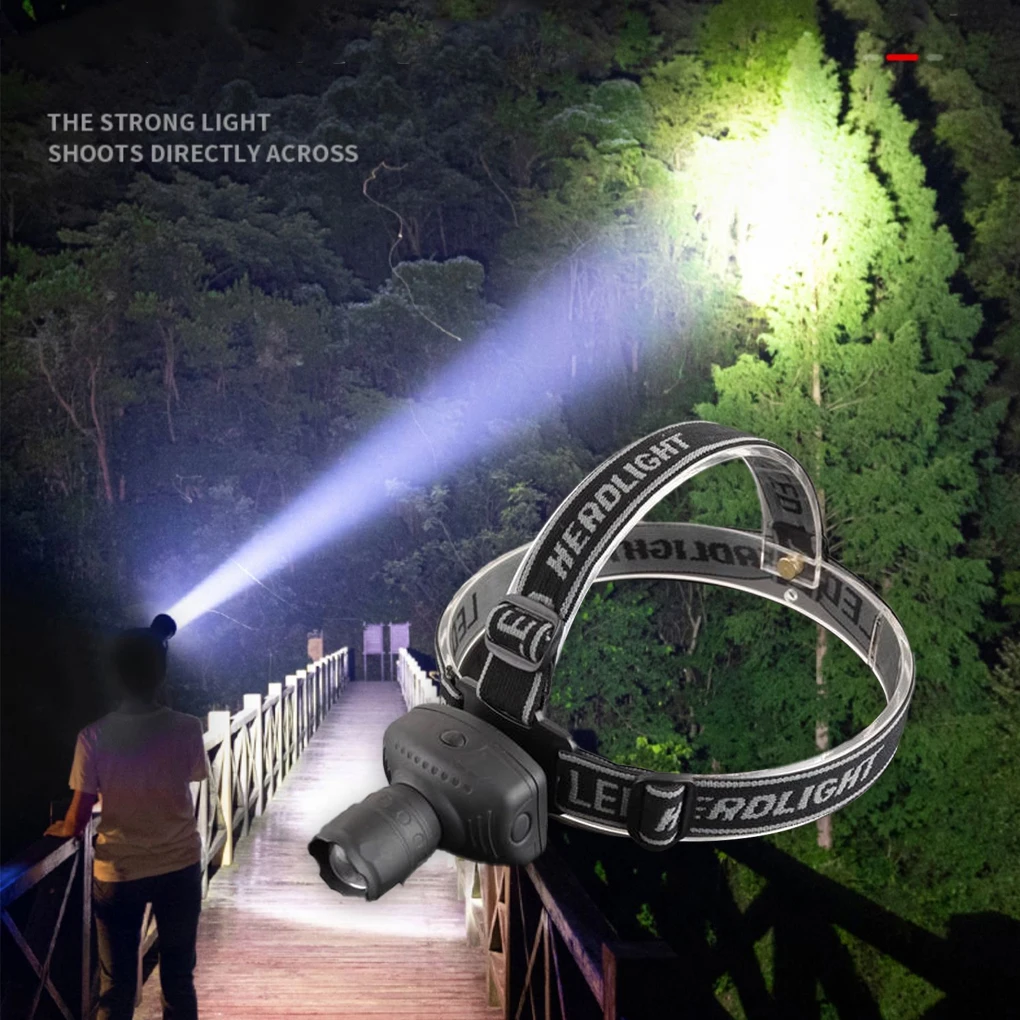 

Outdoor Headlamp Portable Telescopic Headlight Camping Fishing Head Lamp Light Cordless Headband Hands-free Equipment