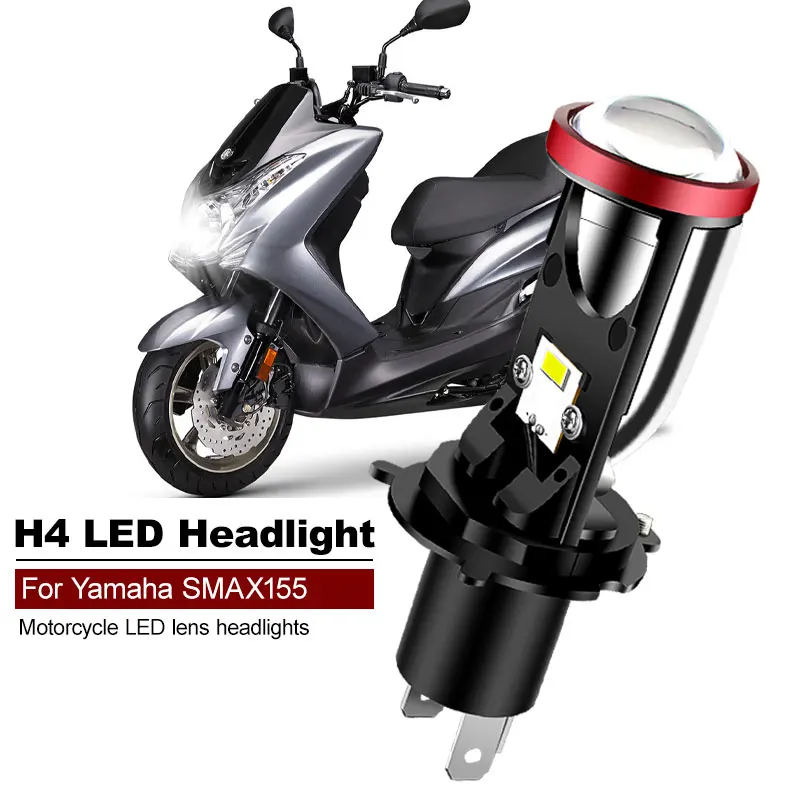 

1 шт. для YAMAHA SMAX155 25 Вт 6000K белые Мотоциклетные аксессуары H4 светодиодные линзы фары CANbus дальний и ближний свет HS1 мотоциклетная лампа