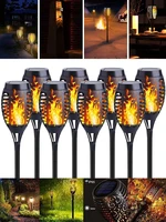 solar torch garden solar flame lights waterproof ip65 8 pack solar light onoff torch lamps flames outdoor patio 12led