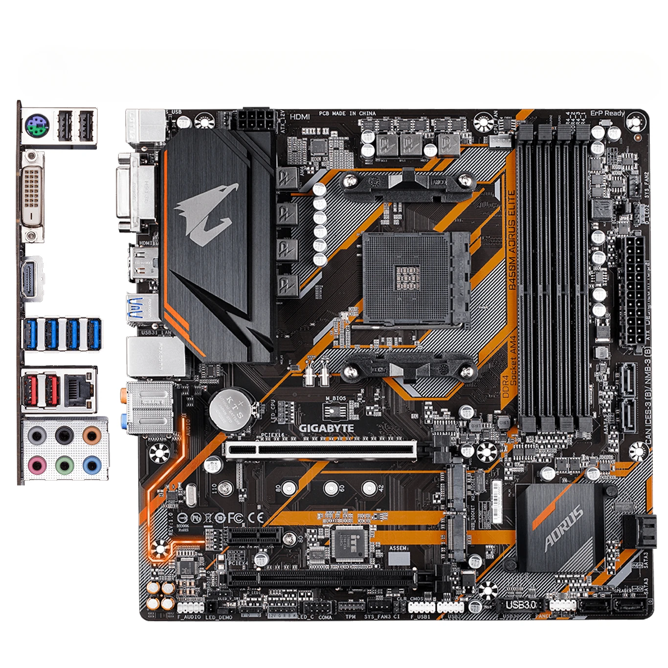 Для Gigabyte B450M B450 AORI ELITE PRO M настольная основная плата DDR4