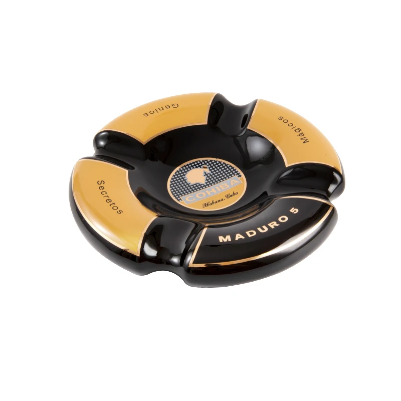 

COHIBA Cigar Ashtray Holder Classic Round Ceramic Ashtray Cigar Smoking Sets Accessories!