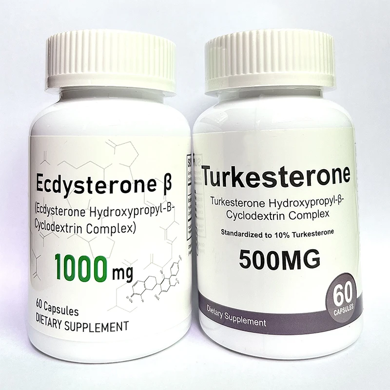 

2 Bottle 120 Pills Ecdysterone Capsule+Turkesterone Capsules Increased Muscle Mass Burn Fat Maintain Energy Levels