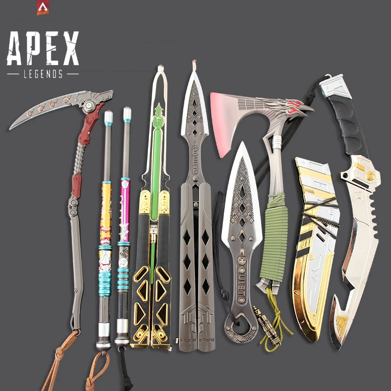 Apex Legends Heirloom Sword Set Katana Heirlooms Knife Death Curve Evil Spirit Dagger Alloy Weapon Model Toys for Children Gif