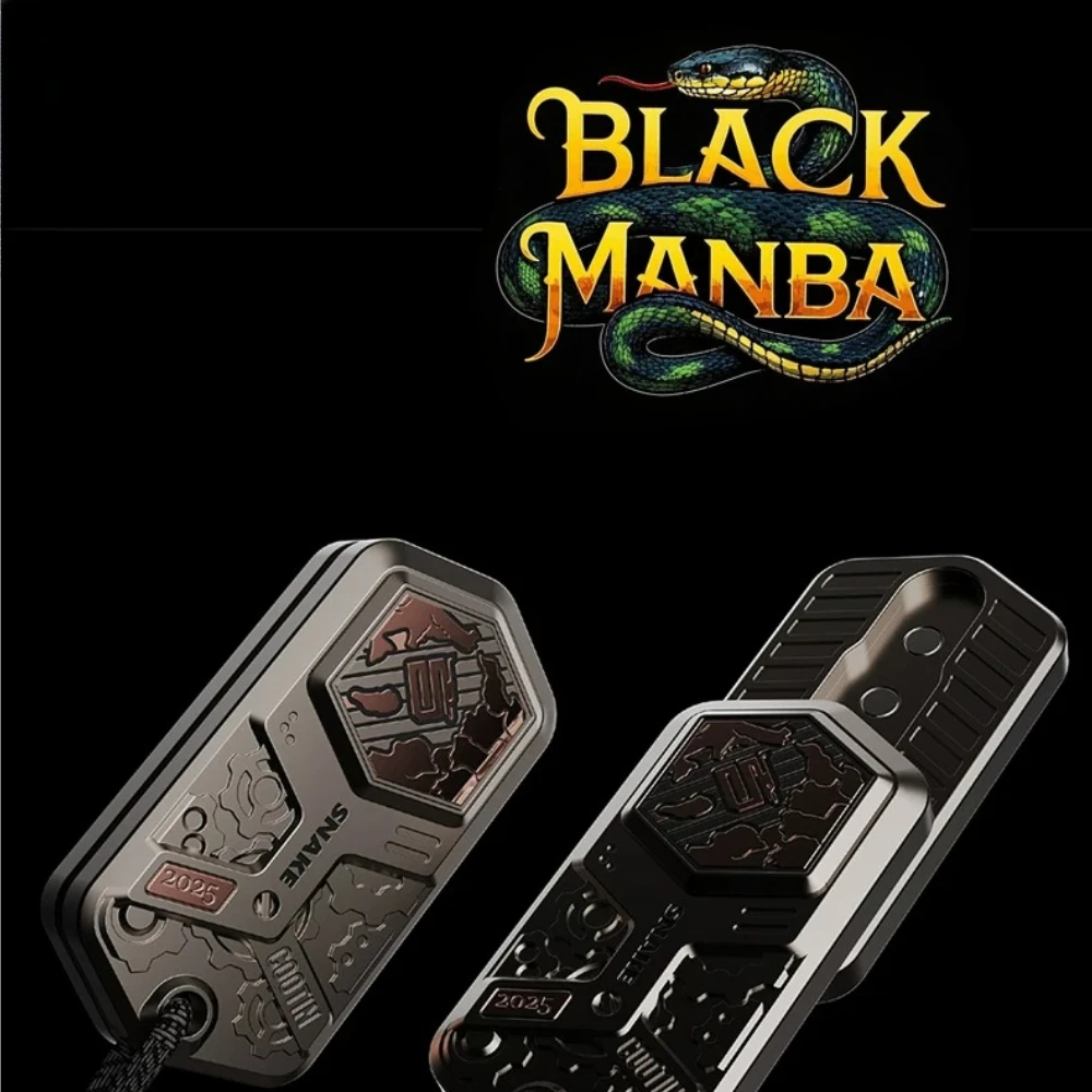 Магнитный ритм-стик Chaoting EDC Black Mamba из нержавеющей стали с функцией настройки ритма, игрушка-антистресс для пальцев (art.: 3920db718763d) - 3920db718763d