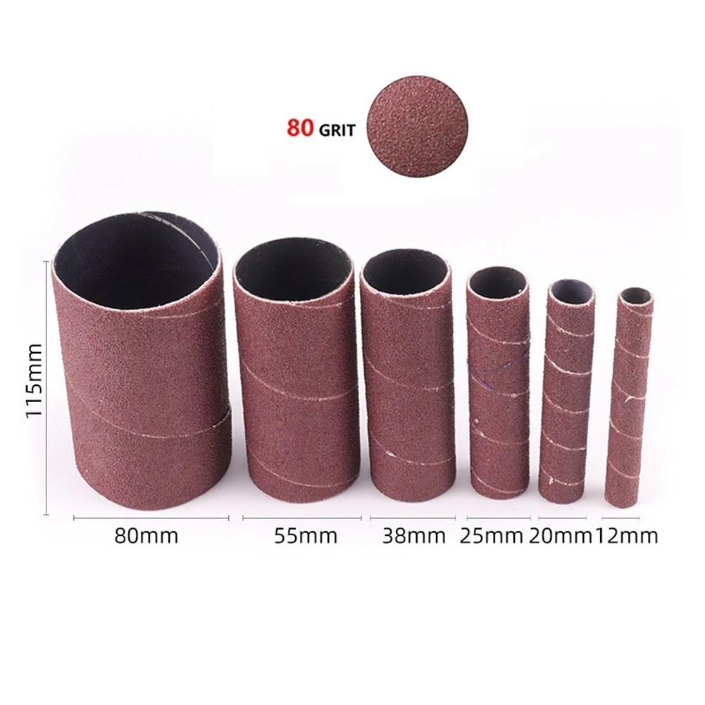 

12pcs 115mm Sandpaper Ring 80#, 120# Alumina Derusting And Edge Grinding Sand Cloth Power Tool Plastics/Wood Polishing Wheel
