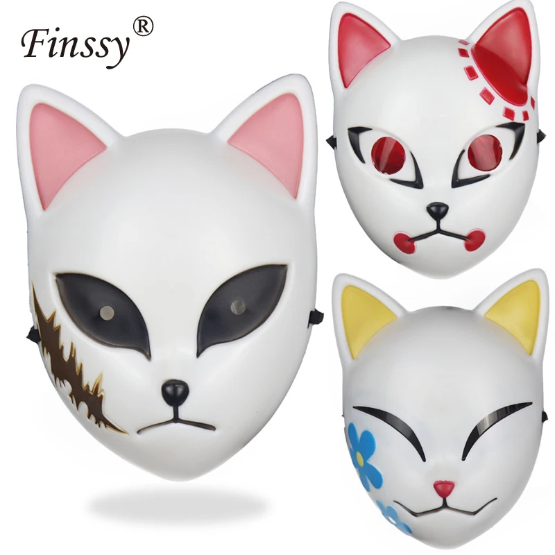 

Маска для косплея толстые модели аниме «рассекающий демонов» киметасу No Yaiba, пластиковая маска для косплея Kamado Tanjirou из аниме «Лиса»