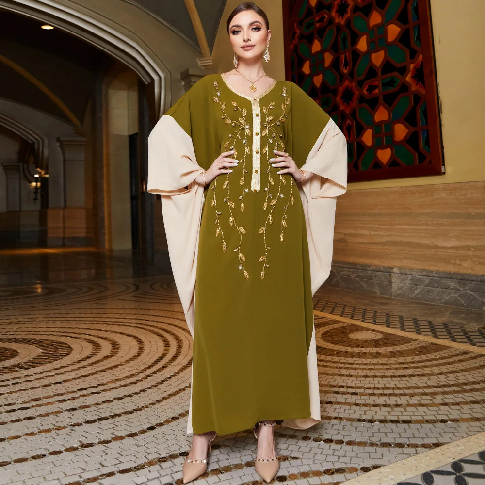 

Eid Luxury Muslim Dress for Women Ramadan Arab Abaya Jalabiya Islam Marocain Caftan Clothes Turkey Dresses Moroccan Kaftan Robe