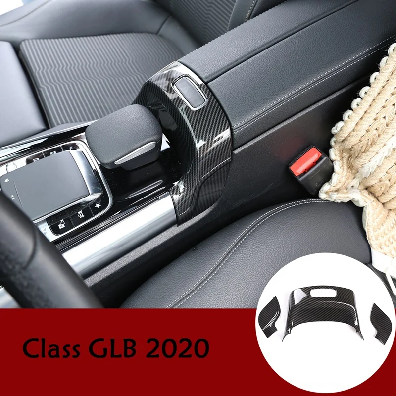 

Для Mercedes Benz B GLB класс W247 X247 2019 2020 углеродное волокно ABS автомобильный внутренний подлокотник