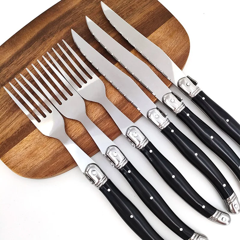 Stainless Steel Steak Knife Fork Western Food Dinnerware Cut