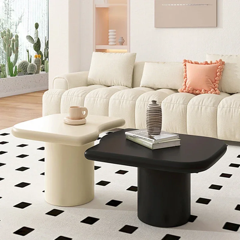 

Simple Hardcover Coffee Table Designer Luxury Set Nordic Side Table Convertible Adjustable Stolik Kawowy Living Room Accessories