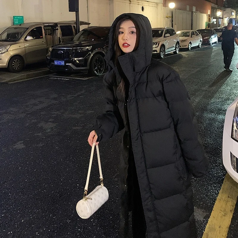 2022 winter new mid women's knee fashion loose