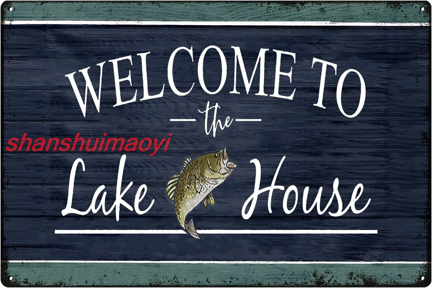 Металлическая вывеска Znzd Vintage Lake