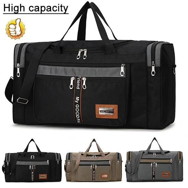 

Tote Women Bags On Handbags Large Oxford Bag Travel Capacity Bag Outdoor Weekend Shoulder Luggage Carry Waterproof Men