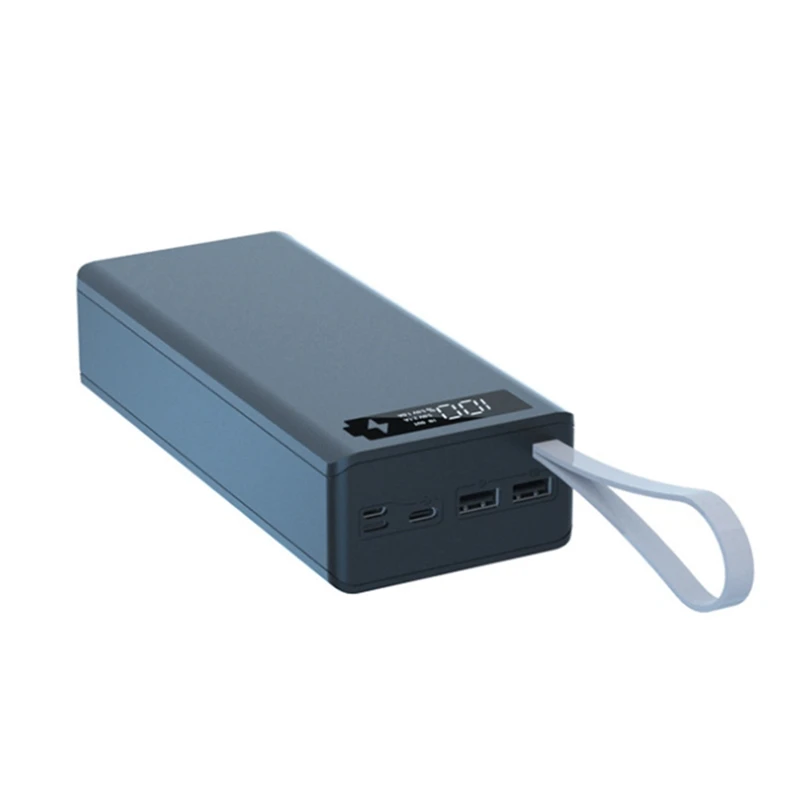 

FULL-Power Bank Box Battery Charging Box Without Battery Detachable LCD Display 16X18650 Battery Case Power Bank Shell