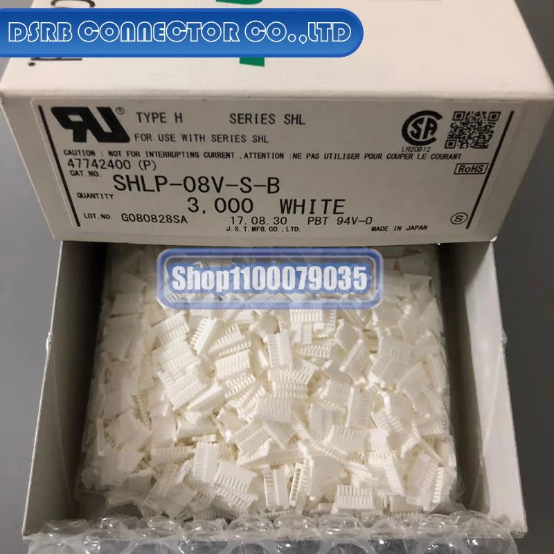 

3000pcs/lot SHLP-08V-S-B 8P 1.0MM legs width 100% New and Original