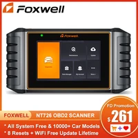 foxwell nt726 obd2 scanner all system diagnostic scan tool with abs oil reset epb dpf injector sas tpms code reader free update