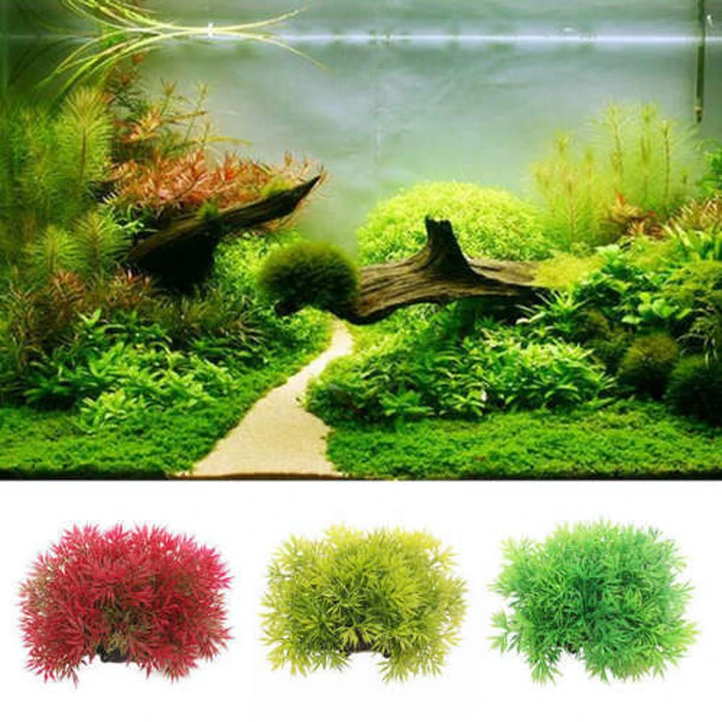 

Fish Tank Landscaping Short Wide Plant Simulation Artificial Plants Aquarium Fish Tank Ornament Decoration Accessoires