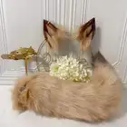 Ободок для волос коричневый волк аниме чудовище ухо хвост Волк ухо кошачье ухо лиса пользовательский для косплея