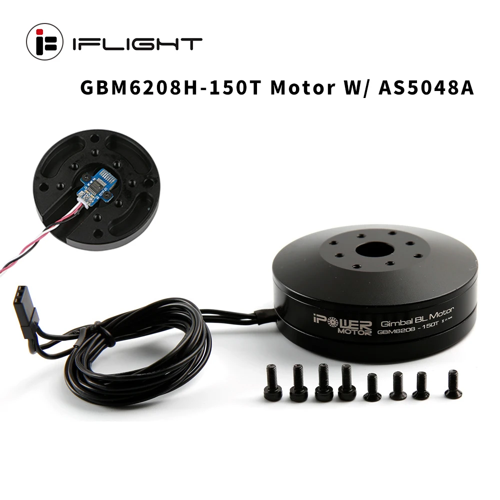 IFlight IPower Motor GBM6208H-150T Карданный двигатель с полым валом/кодер AS5048A для DSLR/CANON 5D MARKII