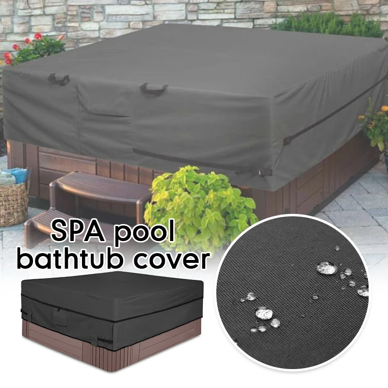 

Outdoor Protector Bathtub Oxford Waterproof Sunshade Dust Spa Cover Tub Furniture Cover Universal Hot Dust Cover Pool Cover
