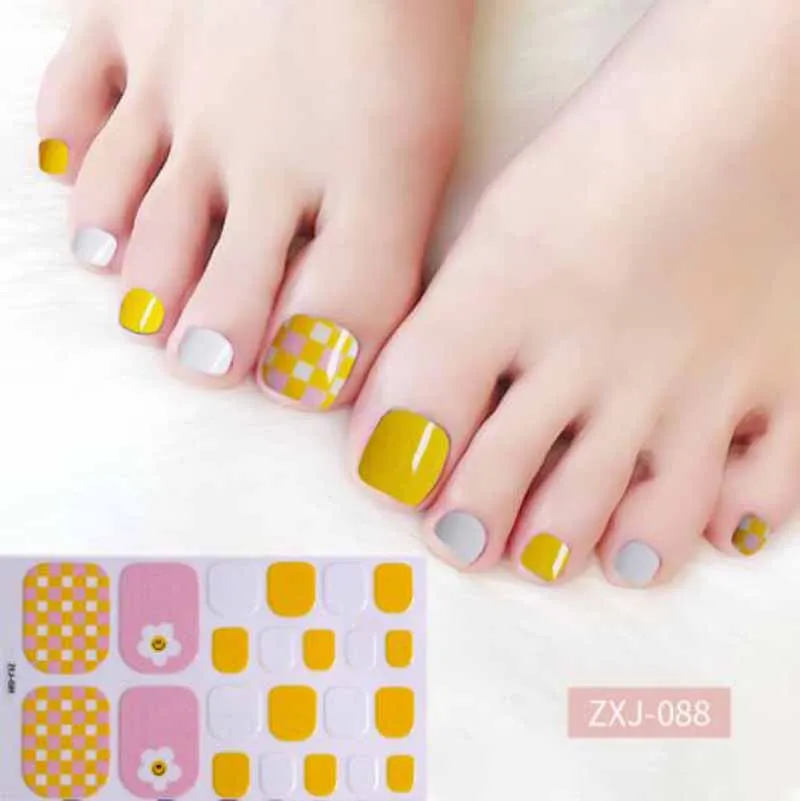 Наклейки для ногтей с полным покрытием водостойкие пляжные самоклеящиеся