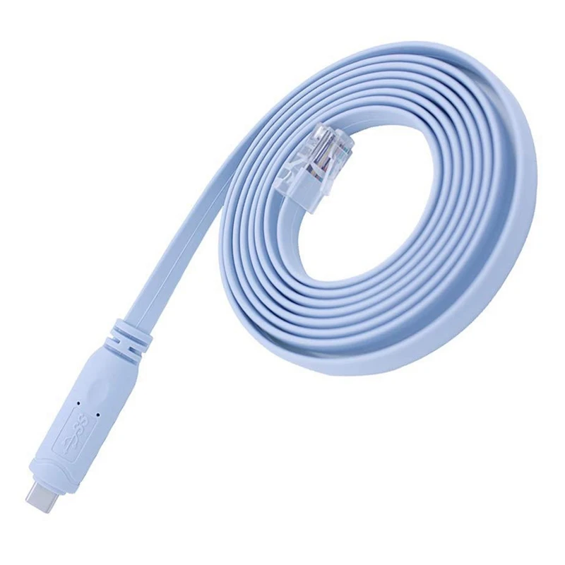 

USB to RJ45 Console Cable USB to RJ45 Debug Cable Routers Switches Adapter Cable for Laptops Windows Mac Linux 1.5M