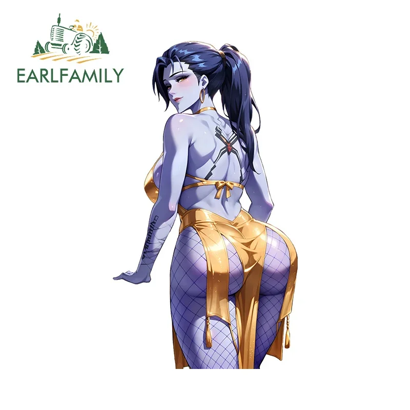 EARLFAMILY Overwatch Devil Girl Большая грудь Waifu Автомобильные наклейки Татуировки Хитай